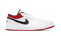 air jordan 1 low dunk white university red black